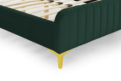 Luxurious Green Luminance Bed