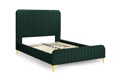 Luxurious Green Luminance Bed