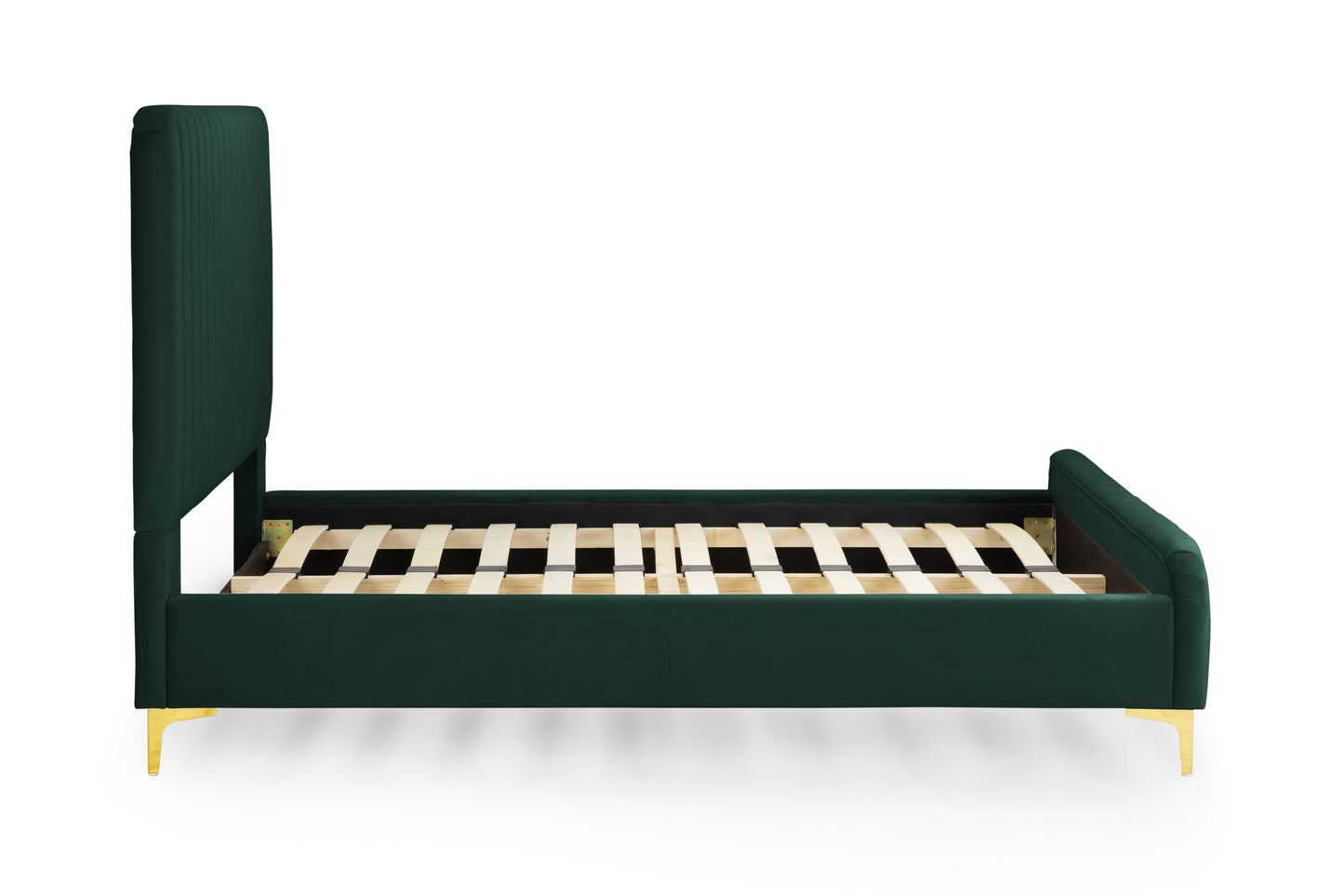 Luxurious Green Luminance Bed